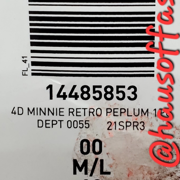 TORRID DISNEY Retro Red Minnie Mouse Lattice Front Peplum Swimsuit! NWT! 🩱 - Picture 5 of 7